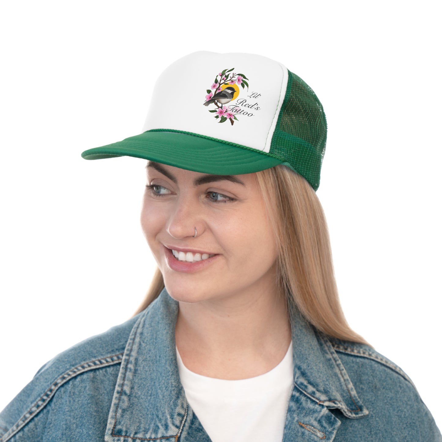 Chickadee Blossom Trucker Hat
