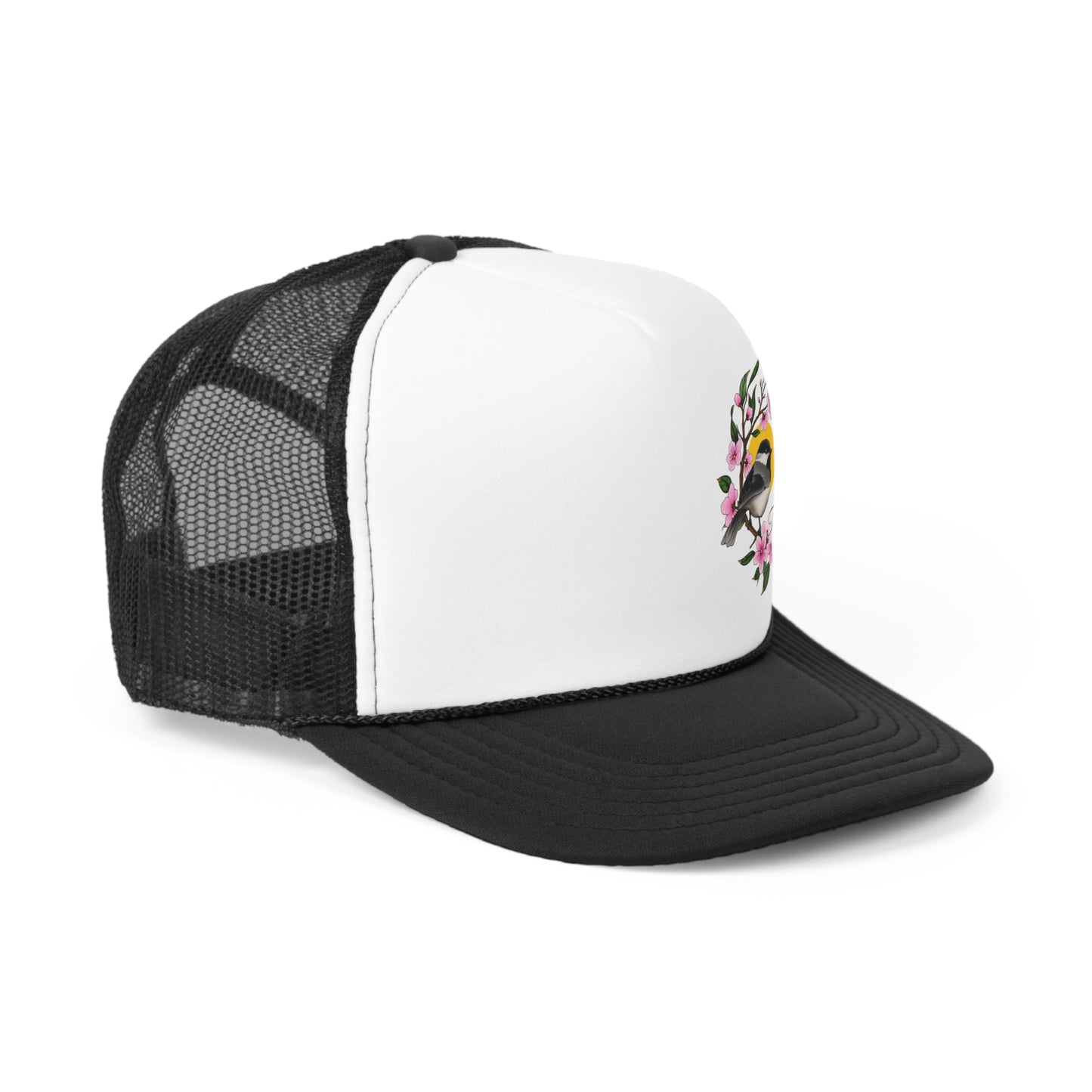 Chickadee Blossom Trucker Hat