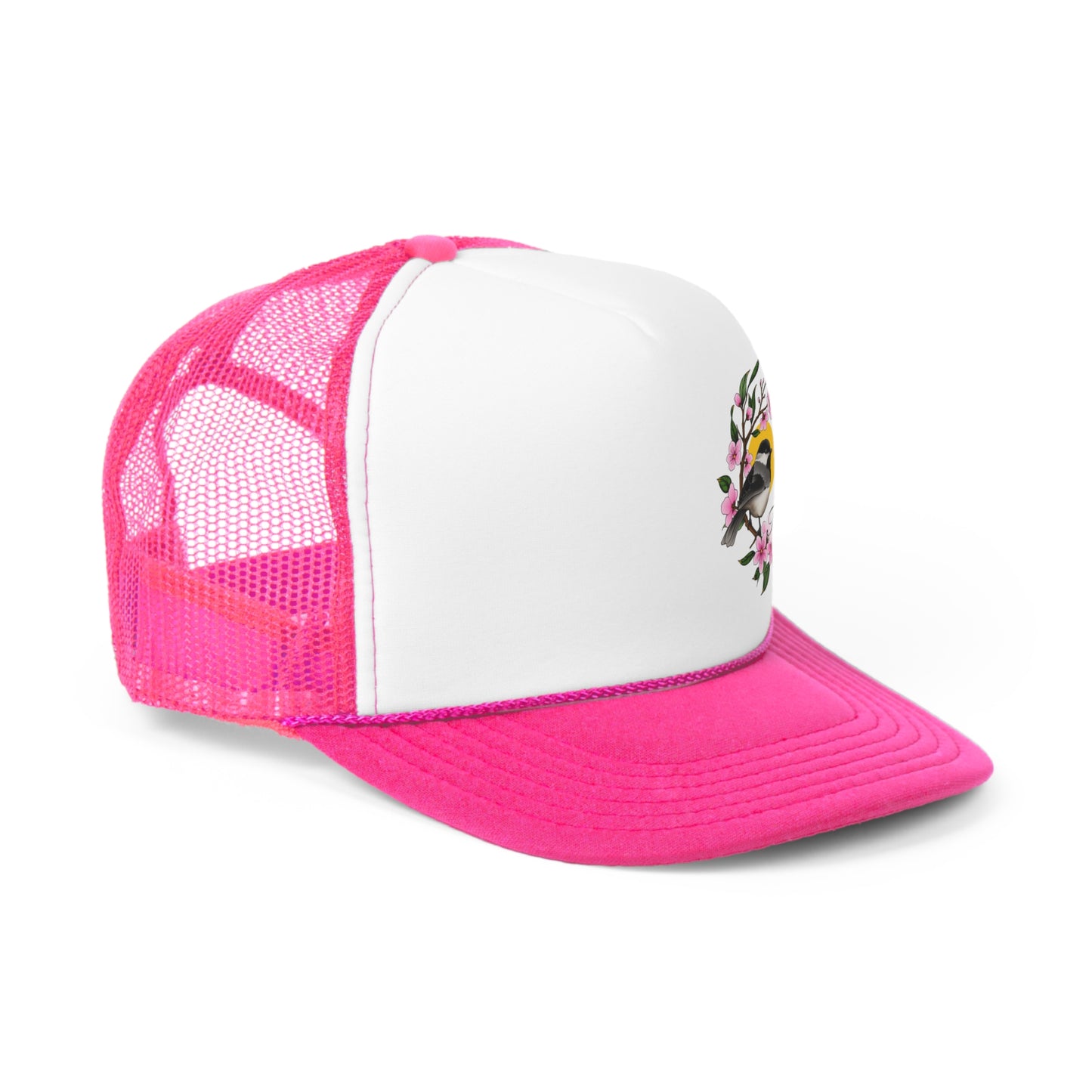 Chickadee Blossom Trucker Hat