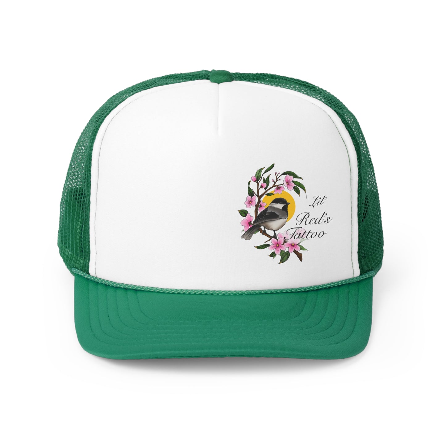 Chickadee Blossom Trucker Hat