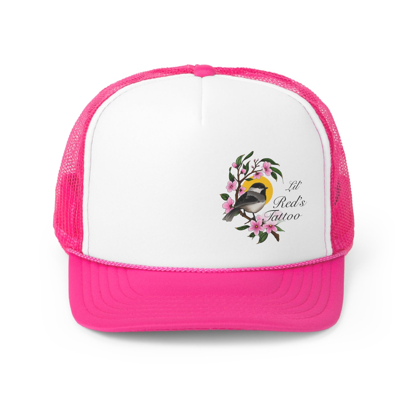 Chickadee Blossom Trucker Hat