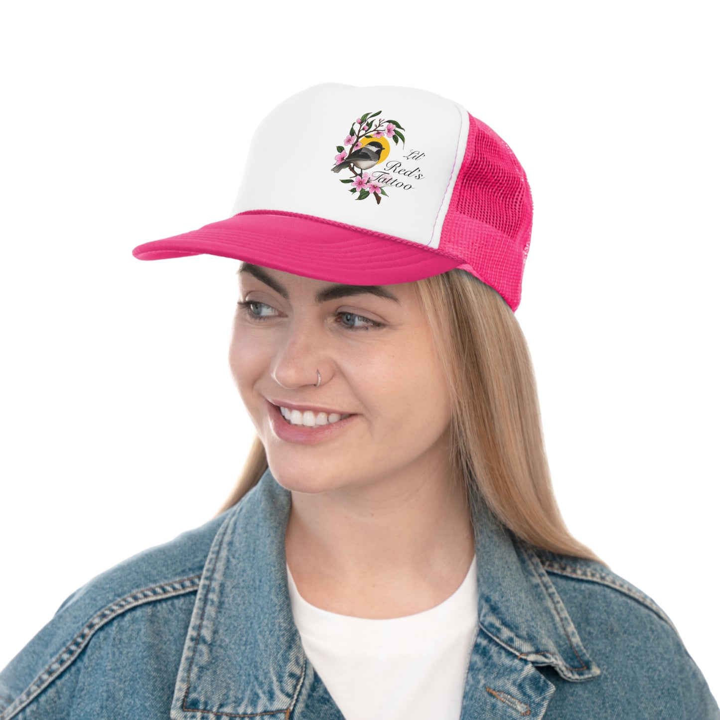 Chickadee Blossom Trucker Hat