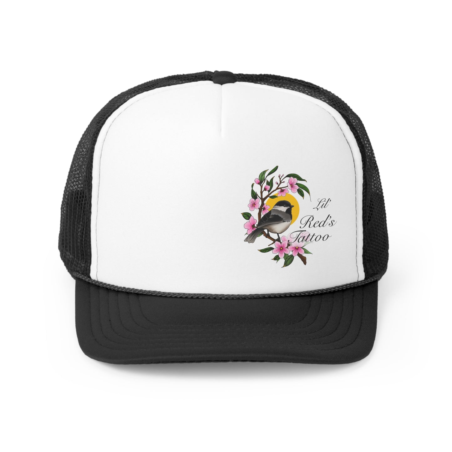 Chickadee Blossom Trucker Hat
